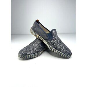 Baldi London Womens Loafers Blue woven Flats Made in Spain EU 40 /US Size 9